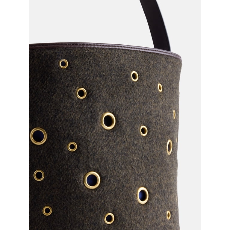 Free Assembly Grommet Bucket Bag, Smoky Olive photo 4