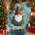 thumbnail image 2 of Lorytime Womens Crewneck Sweatshirt Fall Christmas Snowman Print Shirt Long Sleeve Pullover Loose Tops for Holiday, 2 of 8
