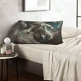 thumbnail image 6 of Daiia Astronaut Polar Bear Roar Bedding Waterproof Pillow Protector Zippered Queen – Bed Bug Proof Pillow Encasement-20"x30", 6 of 6