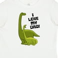 thumbnail image 4 of Inktastic I Love My Dad with Baby and Daddy Brontosauruses Boys or Girls Baby T-Shirt, 4 of 5