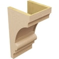 thumbnail image 5 of 9"W x 9"D x 18"H Wide Diane Rough Cedar Woodgrain TimberThane Corbel, Primed Tan, 5 of 6