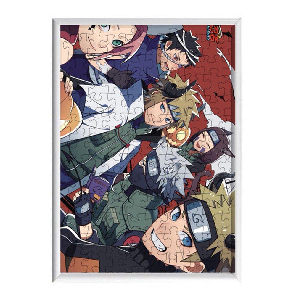 HEQU Japanese Anime Naruto Jigsaw Puzzles120 Pcs Diy Cartoon Puzzles