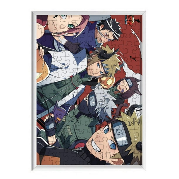 HEQU Japanese Anime Naruto Jigsaw Puzzles120 Pcs Diy Cartoon Puzzles