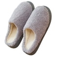 thumbnail image 4 of ichuanyi Slippers for Women Plush Memory Foam House Slippers Closed Toe Shoes with Non-Slip Sole Cozy Warm Fuzzy Home Shoes, 4 of 6