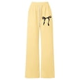 thumbnail image 6 of EnJoCho Girls Bowknot Baggy Sweatpants Cute Straight Leg Athletic Pants With Pockets Clothes Teen Girls 4-13 Years Casual Streetwear Joggers Sweats Loung𝖾wear, 6 of 7