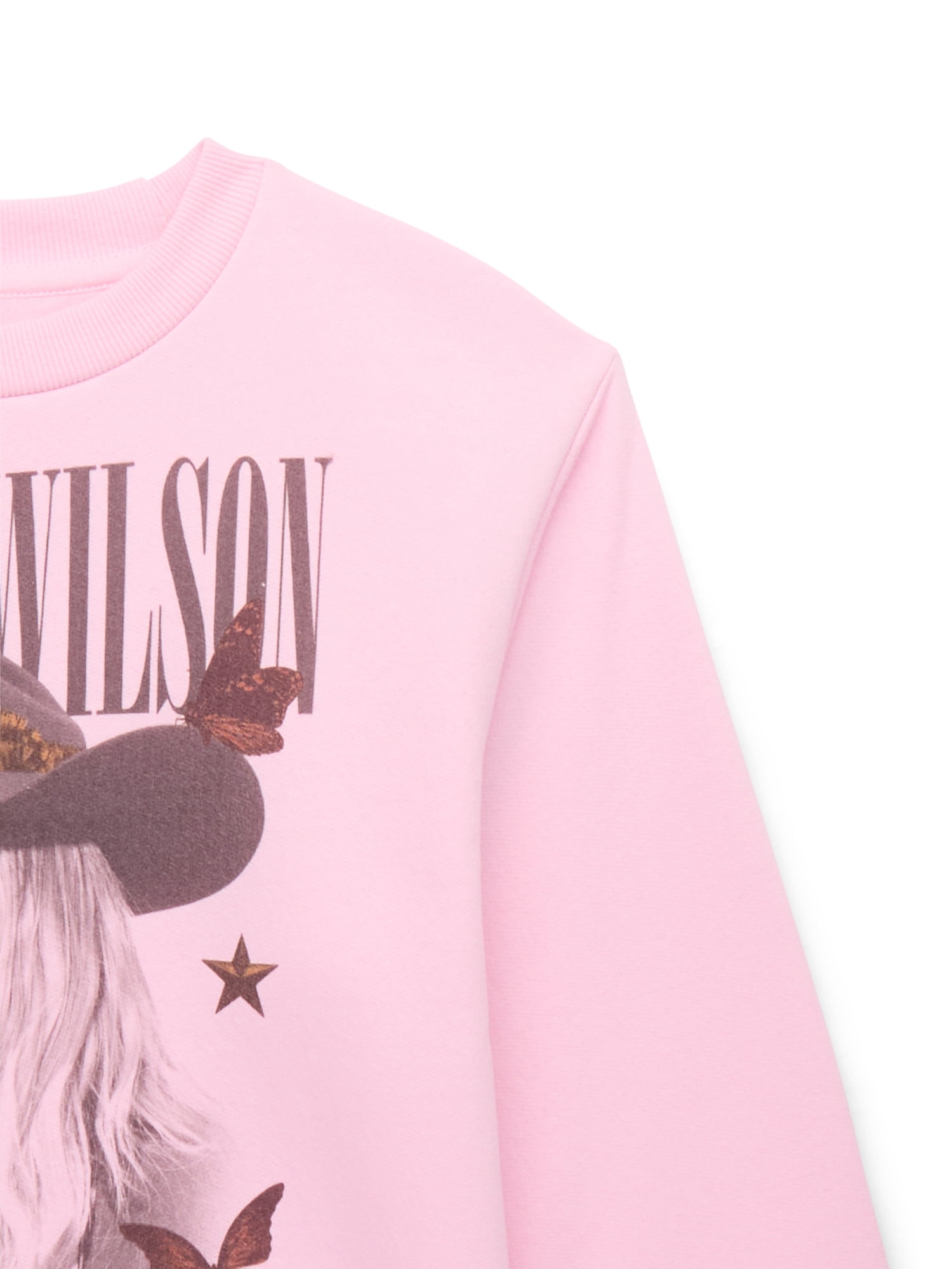 Lainey Wilson Girls Butterflies Graphic Sweatshirt, Sizes 4-16