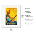 thumbnail image 2 of Mexico - La Route du Soleil (Route of the Sun) - Aerovias Guest South America Airline - Vintage Airline Travel Poster by Vincent Guerra c.1948 - Fine Art Rolled Canvas Print 11in x 14in, 2 of 4