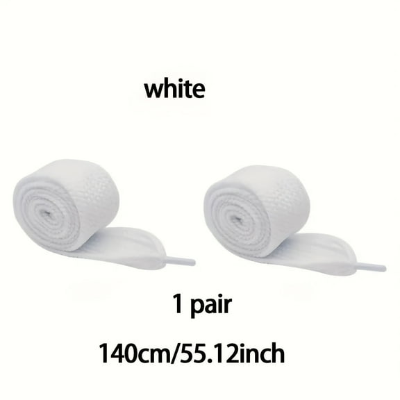 GYTY [3 Pairs Durable Shoelaces Polyester] Extra Thick & Durable Shoelaces - 3 Pairs, Solid Color, Lightweight Polyester for Sneakers & Skate Shoes