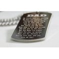 thumbnail image 2 of DAD, MOM, SISTER, BROTHER MESSAGE SPECIAL NECKLACE POEM DOG TAG STAINLESS STEEL, 2 of 3