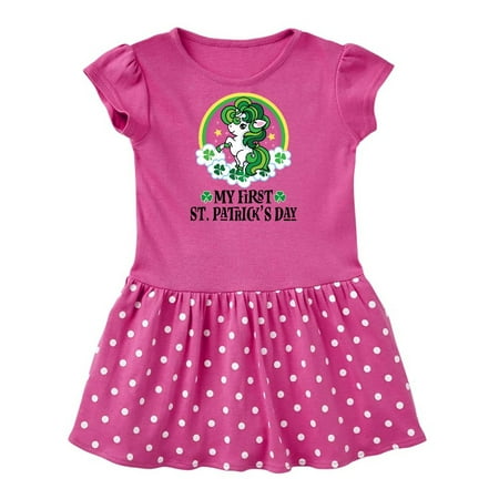 

Inktastic Unicorn 1st St Patricks Day Irish Gift Baby Girl Dress