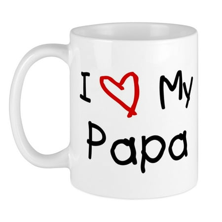 

CafePress - I Love My Papa Mug - Ceramic Coffee Tea Novelty Mug Cup 11 oz