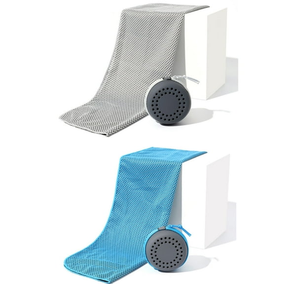 2pcs 30*80cm cooling Towel, Ice Towel, Soft Breathable Chilly Towel, Microfiber Towel for Yoga, Sport, Running, Gym, Workout,Camping, Fitness, Workout & More Activities