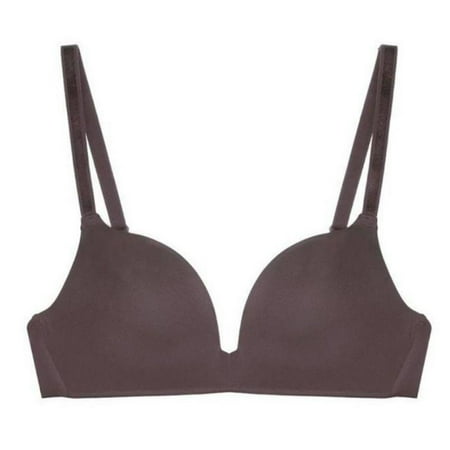 

BYDOT Women Seamless Wirefree Bra Spaghetti Strap Push Up Backless Bralette Underwear