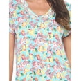 thumbnail image 5 of Casual Nights Women's Short Sleeve Floral Nightgown Nightshirt Night Dress, 5 of 5