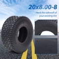 thumbnail image 4 of EastVita Golf Cart Tires Four-Ply Rated,Tubeless Tire,Street Style Tread for Traction Smooth Ride and Low Rolling Resistance-Golf Cart Tires 18x9.50-8-4PR TL WAVE, 4 of 6