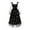 B-Black, variant on ZQUUVOU Women's Sequin Dress Strapless Camisole Strap Slit Maxi Dress F-Blue,2XL