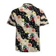 thumbnail image 3 of High Quality Hawaiian Shirts for Men Short Sleeve Aloha Beach Shirt Floral Summer Casual Button Down Shirts Blouses E5N3GJ, 3 of 7