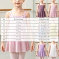 thumbnail image 4 of Girls Tank Skirted Dance Leotard with Square Neck,Ballet Dress Bodysuit, 4 of 8
