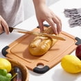 thumbnail image 4 of Cutting Board for Kitchen- Natural Wood Fiber Composite, Dishwasher Safe, Eco-Friendly, Juice Grooves, Non-Slip Feet B, 4 of 5