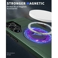 thumbnail image 2 of Dteck for Samsung Galaxy S24 Ultra Case with Screen Protector, Ring Stand Magnetic Case Compatible with MagSafe,Military-Grade Phone Case for Samsung S24 Ultra,Green, 2 of 6