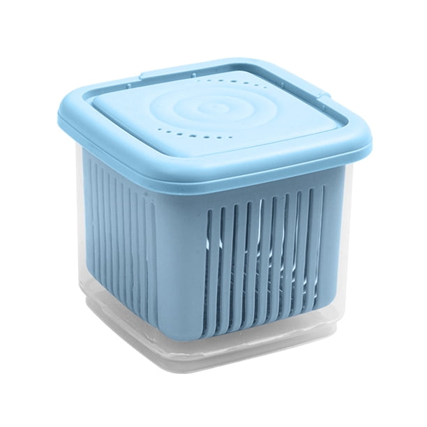 CAJA DE SELDADO DE DRENAJE DE AJO, CEBOLLA, JENGIBRE, DINCUPTA DE DEBERNA DE ALIMESS DE DOBLE CAPA CON CANASTA DE DRENAJE, IMPERMABLE, DESERO QUE AHORRA Espacio,