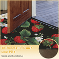 thumbnail image 6 of CURLYOOT Cute Strawberry Half Round Door Mat, Indoor Outdoor Entrance Rug, Semi Circular Area Rug, Non Slip Washable Absorbent Doormat, Laundry Room Rug 40'' x 63'', 6 of 7