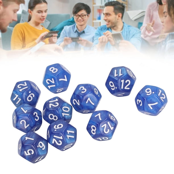 Conjunto De Masa De Dados De Color 40pcs, Dados Poliédricos De 12 Lados, Dados Estándar Para Juegos De Mesa De Mesa Aula Enseñanza De Matemáticas