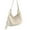 White, variant on Letdown Canvas Hobo Crossbody Shoulder Tote Bag Large Capacity for Women and Men W/Multi-pocket Casual Purse Messenger Bags Travel Work (Black,One Size)