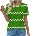 thumbnail image 1 of Tops Cortos para las Mujeres Cuello en V de Moda Casual Manga Corta Primavera Verano Top, Tops de Baile para las Mujeres, 1 of 4
