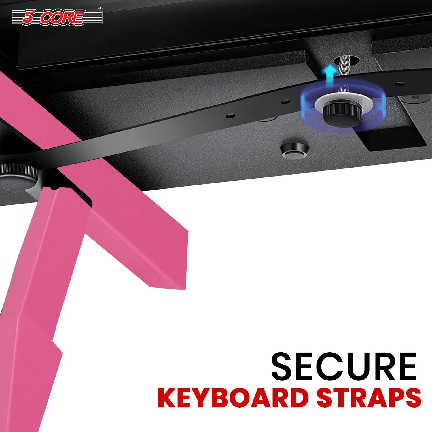 Adjustable Z-Style Keyboard Stand Riser – Heavy Duty Portable Music Stand for 54-88 Key Pianos, Synthesizers & DJ Gear