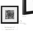 Gallery Perfect 5 Piece Black Wood Photo Frame Gallery Wall Kit with