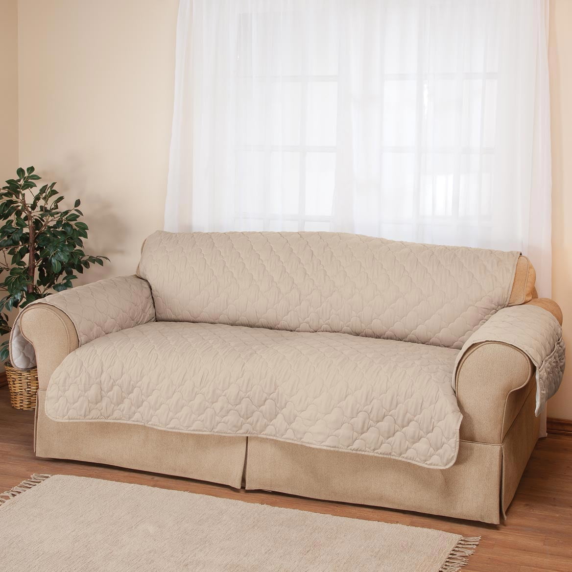 Fox Valley Traders Deluxe Microfiber XL Sofa Couch Cover 