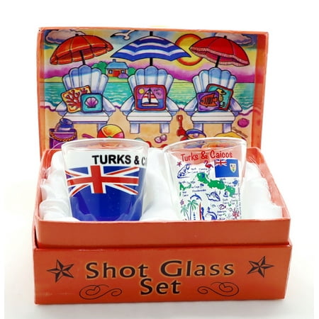 

Turks & Caicos Beach Chairs Boxed Shot Glass Set (Set of 2)