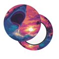 thumbnail image 2 of Balery Hawaiian Island Beach Shark Fundas de asiento para taburete de bar redondo de tela de terciopelo ajustables que protegen de arañazos y manchas para sillas de 14 a 17 pulgadas.-14 inch, 2 of 7