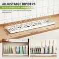 thumbnail image 3 of Windur 2 Pack Pots and Pans Organizer Under Cabinet, 22.4" Expandable Kitchen Organizers and Storage with 10 Adjustable Dividers, Pot and Pan Lid Storage Rack Inside Cabinet/Countertop Cupboard-White, 3 of 6