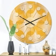 thumbnail image 2 of Designart 'Abstract Retro Geometric Pattern Design IV' Mid-Century Modern Wood Wall Clock, 2 of 5