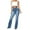 Light Blue, variant on Women's Fashion Solid Color Washed Casual High Waisted Jeans, Straight Leg Denim Pants for Women, Stretch Comfort Fit, Vintage Wash Jeans,White,S