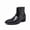Black, variant on Men's Fashion Chelsea Boots – Pointed Toe Patent Leather Ankle Boots with Crocodile Texture & Triple Buckle Straps Cowboy boots