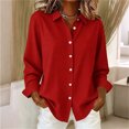 thumbnail image 2 of Enjoytime Plaid Blouses for Women Long Sleeve Collared Button Down Shirts Business Casual Work Tops Fall Fashion Clothes, 2 of 6
