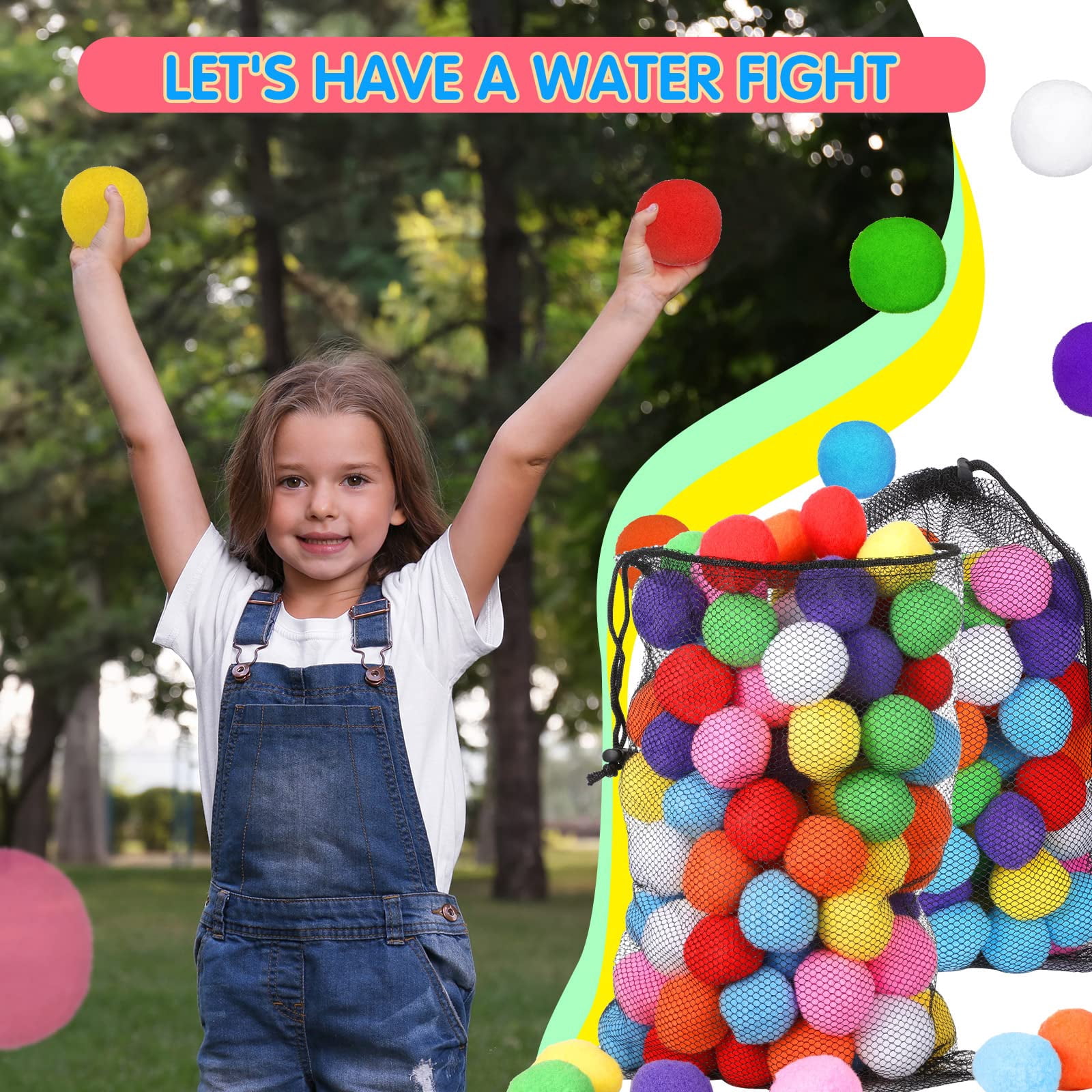 Reusable Water Balloons 200 Count Summer Outdoor Fun Games