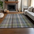 thumbnail image 6 of Addison Rugs Mayfield Washable Transitional Plaid Pewter Rectangle Rug, 8' x 10', 6 of 6