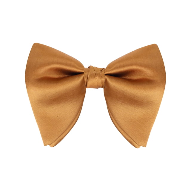 CORBATA DE LAZO DE SATÉN PARA HOMBRES PREATADA DE COLOR SÓLIDO AJUSTABLE PARA EL DÍA DEL PADRE, TAMAÑO ÚNICO, NARANJA MARRÓN, PARA BODAS ELEGANTES