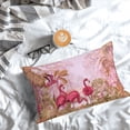 thumbnail image 3 of Salouo Flamingos In The Tropical Forest Pattern Pillow Cases,1PC Pillow Covers with Envelope Closure Decorative Pillow Case for Bed Couch,Pillows Not Included-16"x24", 3 of 6