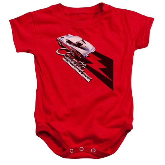 Chevrolet Split Window Sting Ray Infant Snapsuit Red