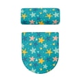 thumbnail image 4 of HELLHERO Starfish Pattern Fits All Toilet Shapes Stretch Fit 2 Piece with Soft Toilet Lid Seat Cover Set Easy Care, 4 of 7