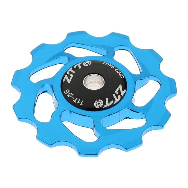 Almencla Roues de Dérailleur de Vélo en Alliage 11T Poulie à Roulement Céramique - Bleu