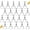 Silver, variant on BlinkLLX Catfish Alert Clip-On Fishing Bells 20 Pcs 2.6" x 1.3"