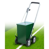 VEVOR Dry Line Marker, 4-Wheel, 2 or 4 in Lines, Field Dry Line Chalker, Adjustable Line Marker, with Rubber Adjustment Handle, 50 lbs Large Powder Capacity, for Baseball, Green