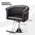 thumbnail image 2 of UBesGoo Barber Chair Salon Styling Chair Black Gold Hydraulic Pump, Black & Gold, 2 of 7