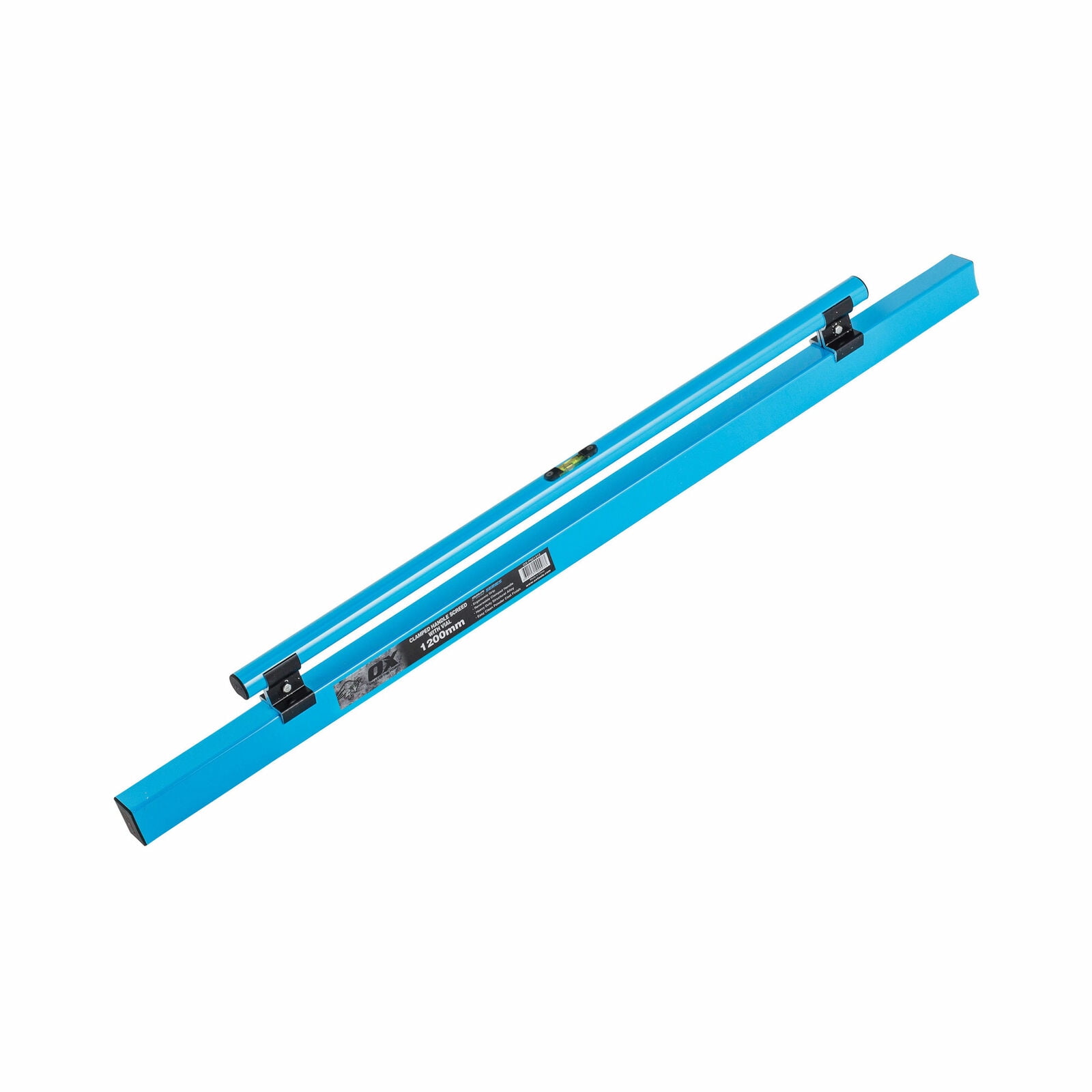 OX Tools 96 Inch Standard Concrete Screed Aluminum Straight Edge Blue 2 Pack 